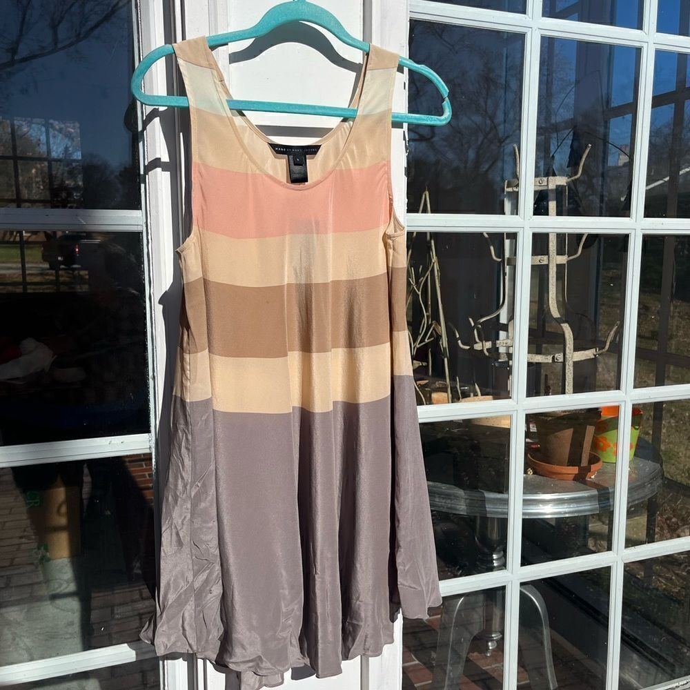 Marc by Marc Jacobs Simone Silk Striped Swing Dress NWT - Picture 3 of 11